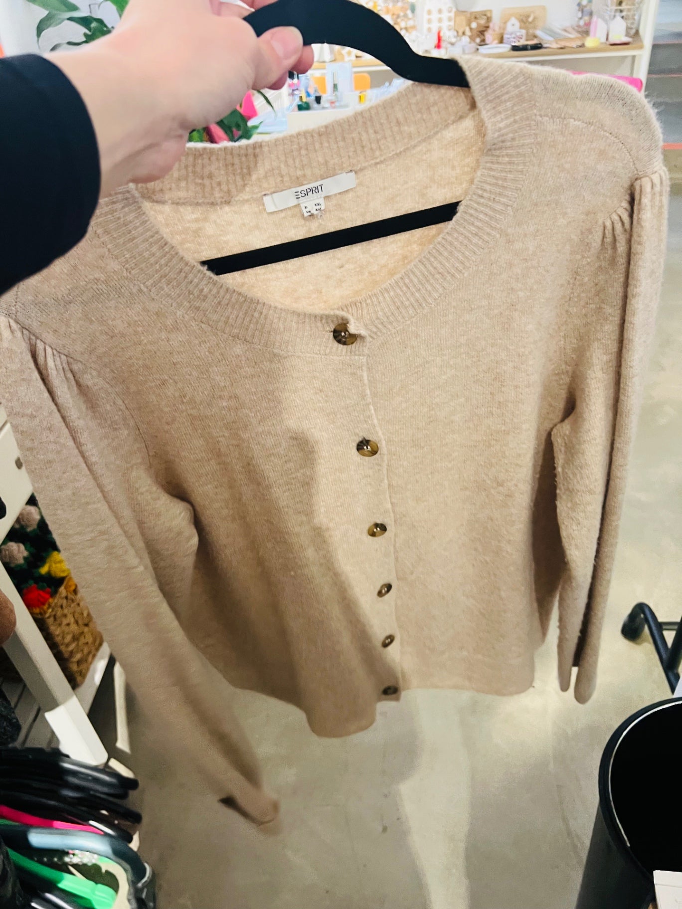 Esprit Strickjacke Beige Gr.: XXL