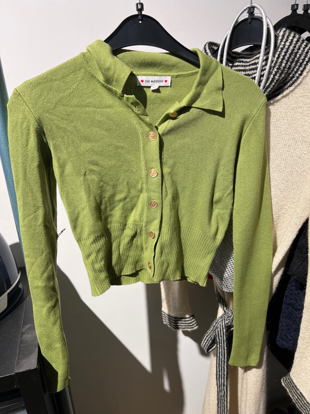The Moodss Strickjacke Grün Gr.: M