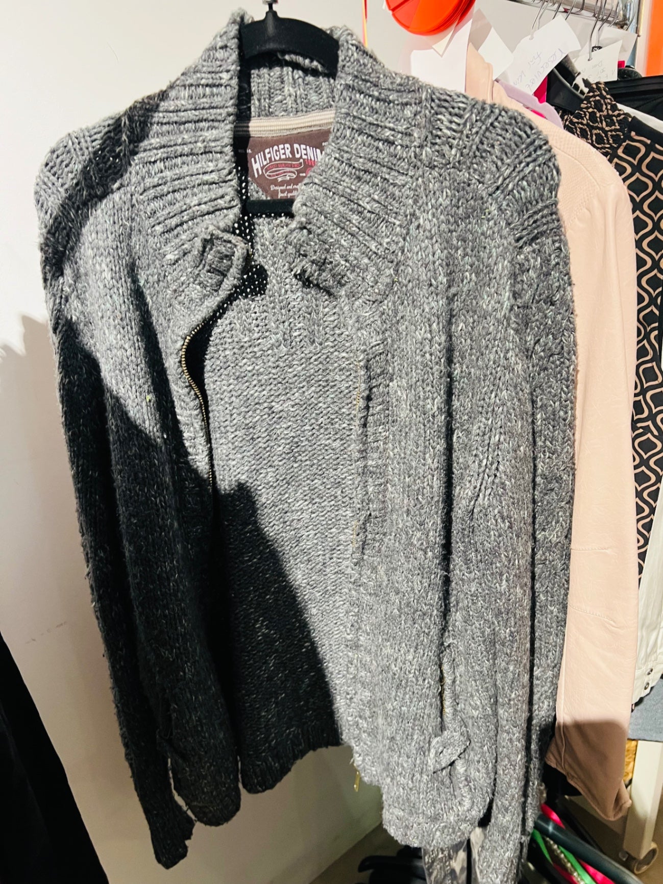 BWARE Hilfiger Denim Jacke Grau Gr.: XL
