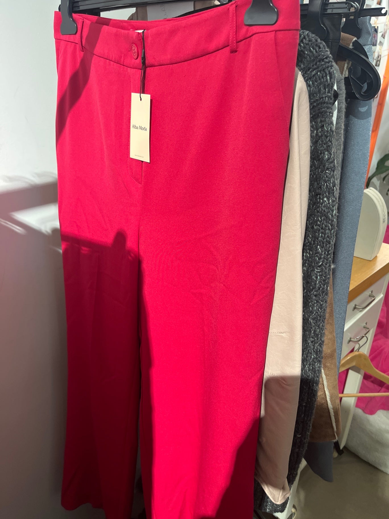 Alba Moda Hose Rot Gr.: 44