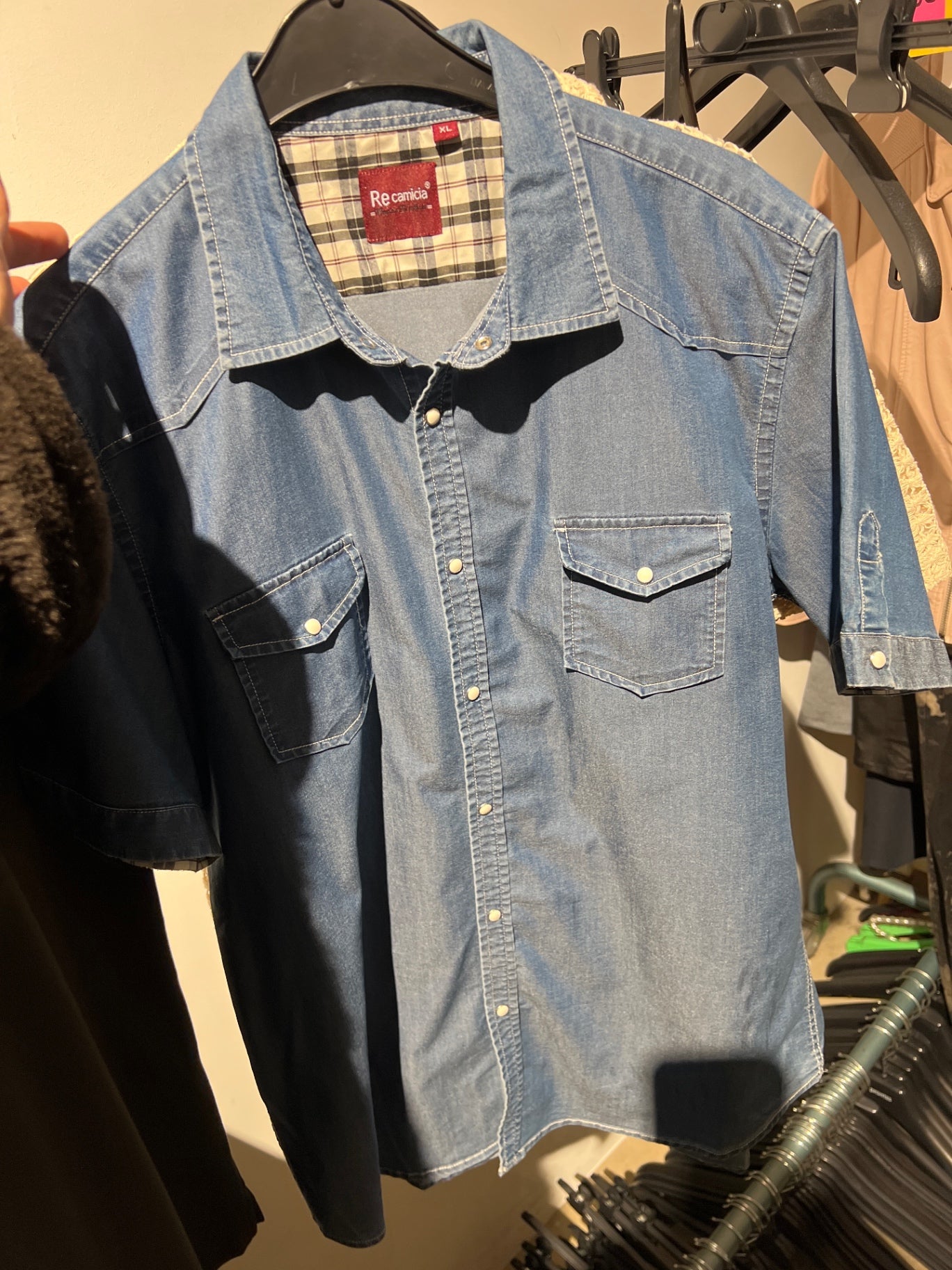 Re:camicia Hemd Blau Gr.: XL