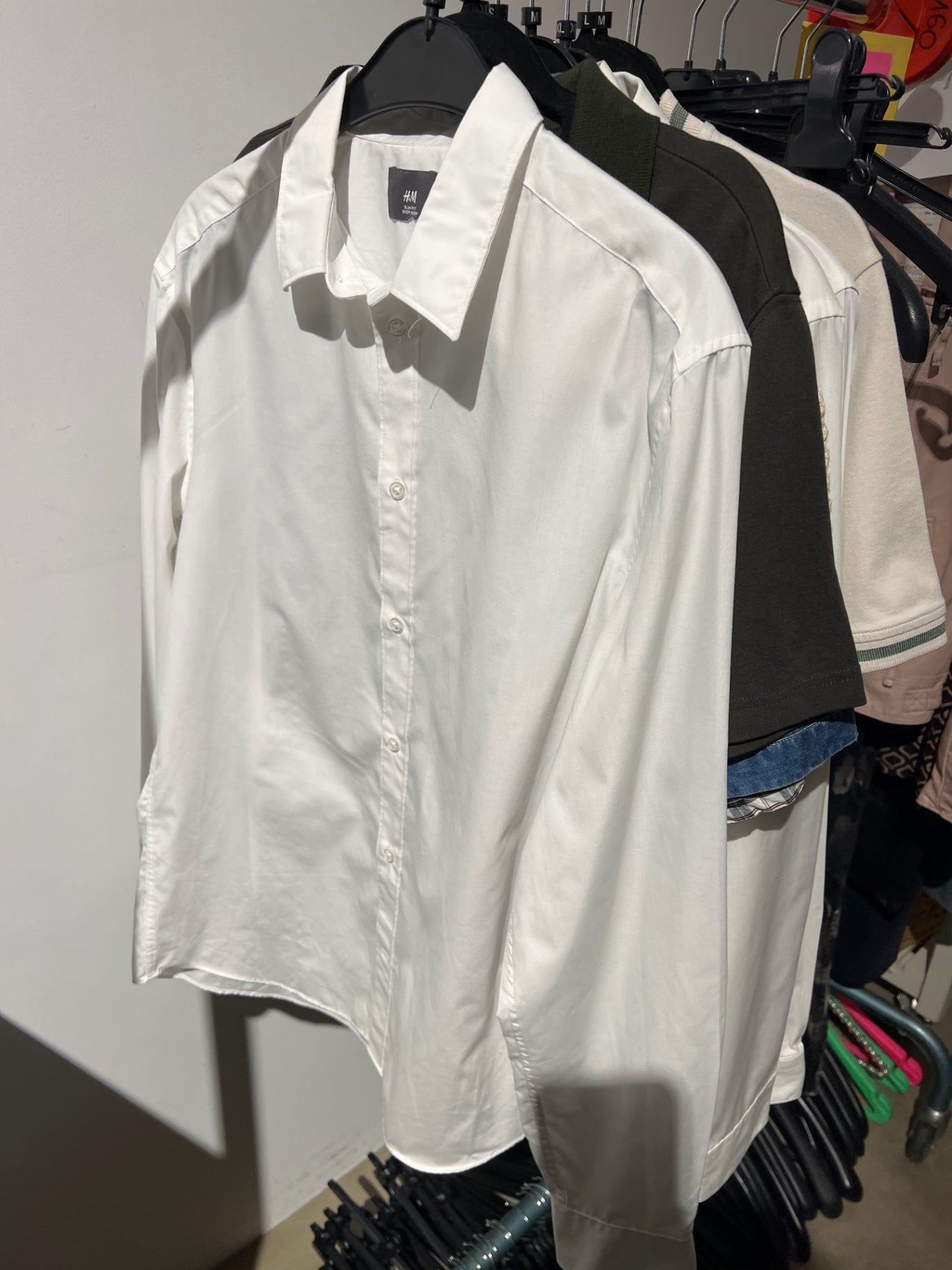H&M Hemd Weiß Gr.: L