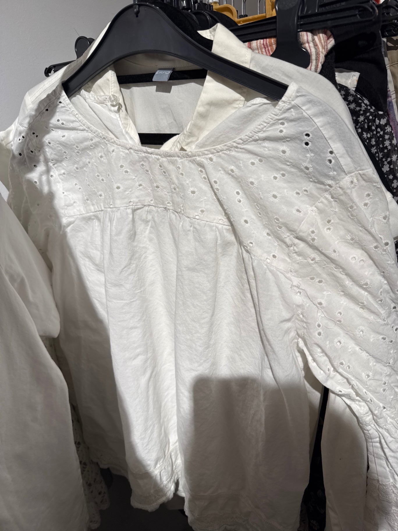 Bluse Weiss Gr.: M / L