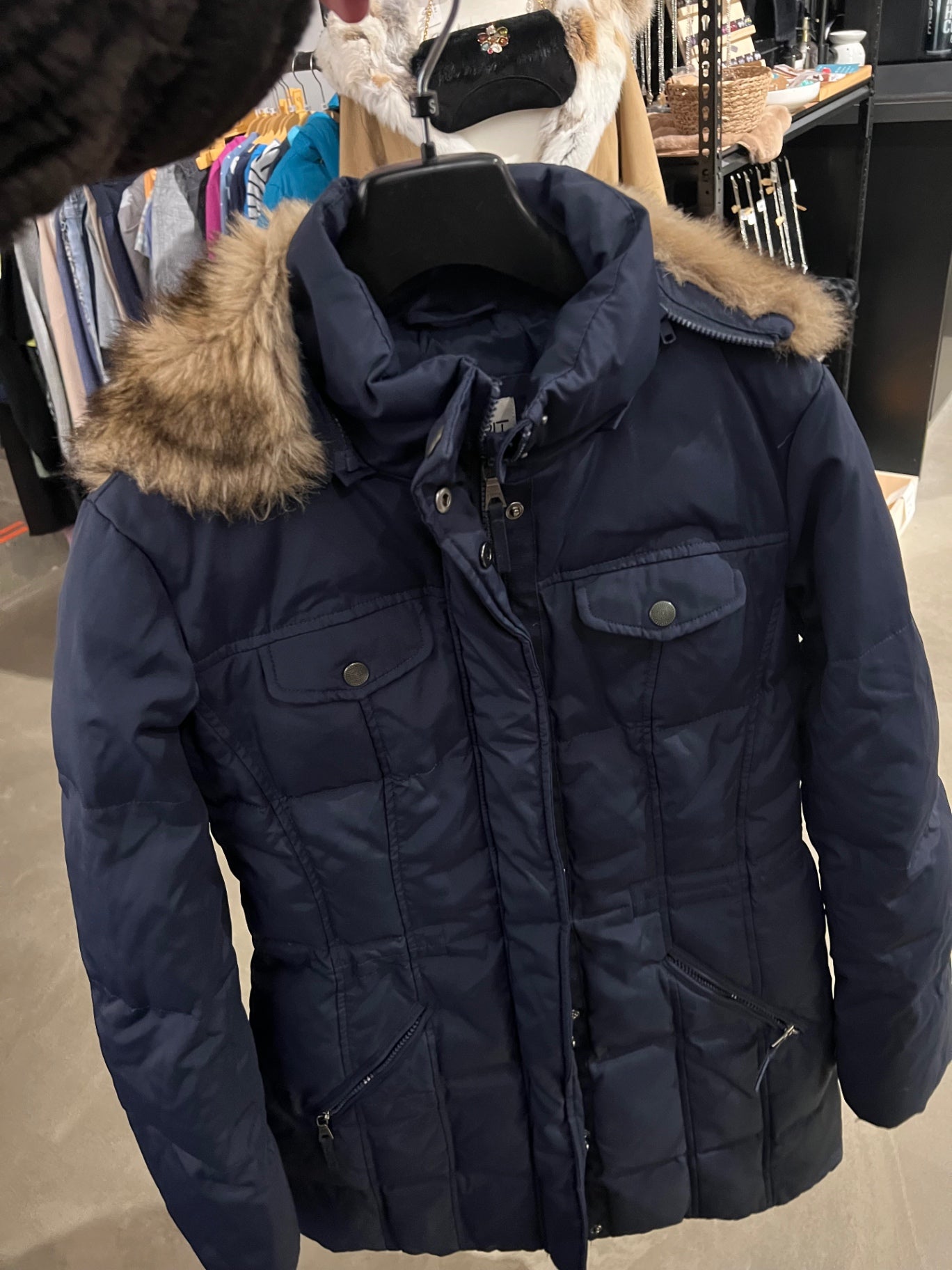 Esprit Daunenmantel Blau Gr.: S