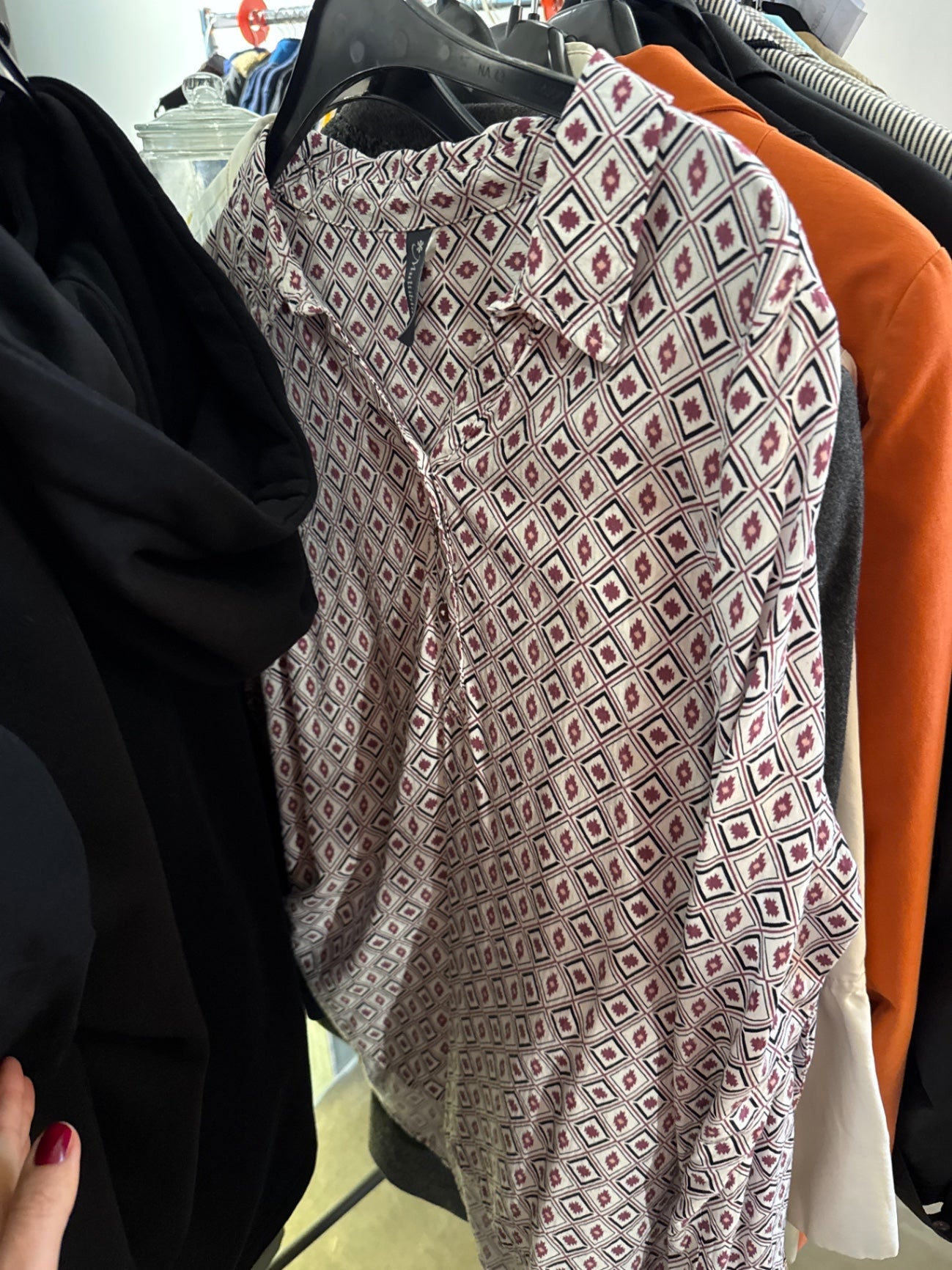 Muliblu Bluse Weiß Beere Gr.: 42