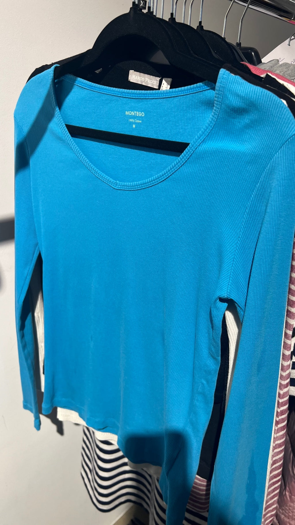 Montego Langarmshirt Blau Gr.: M