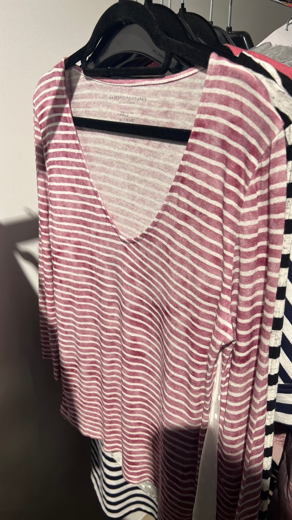 MAJESTIC Bluse Rot Gr.: M