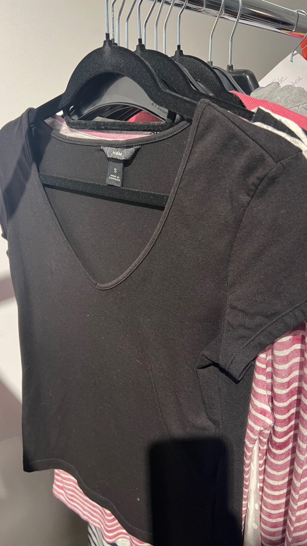 H&M T-Shirt Schwarz Gr.: S