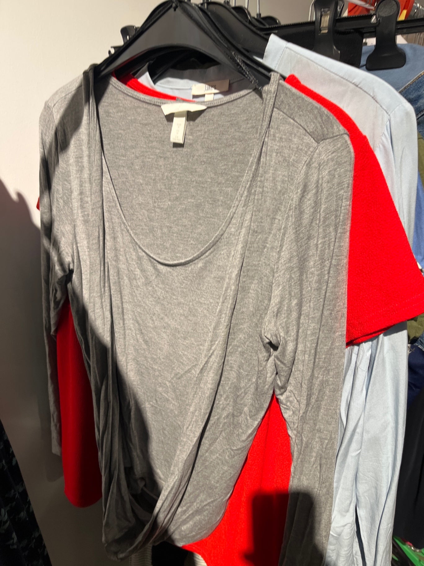H&M Mama Stillshirt Grau Gr.: Lm