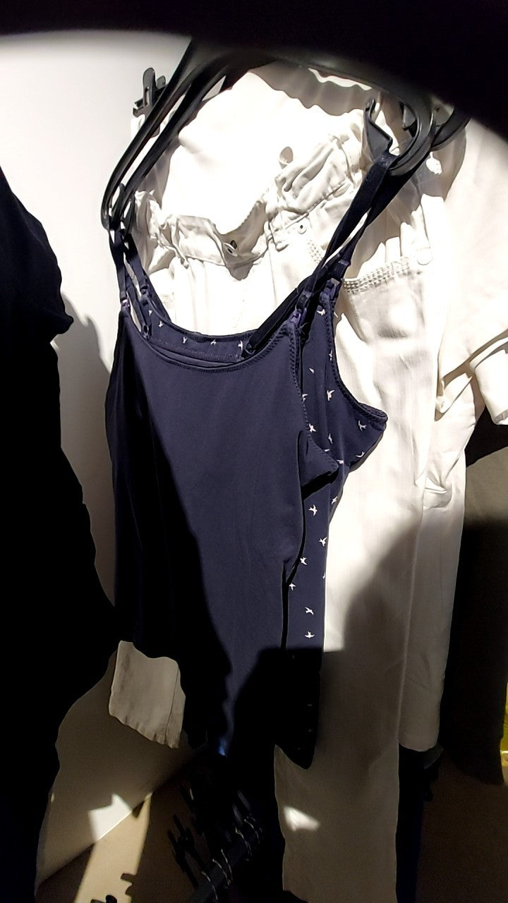 H&M Mama Stilltop Dunkelblau Gr.: L