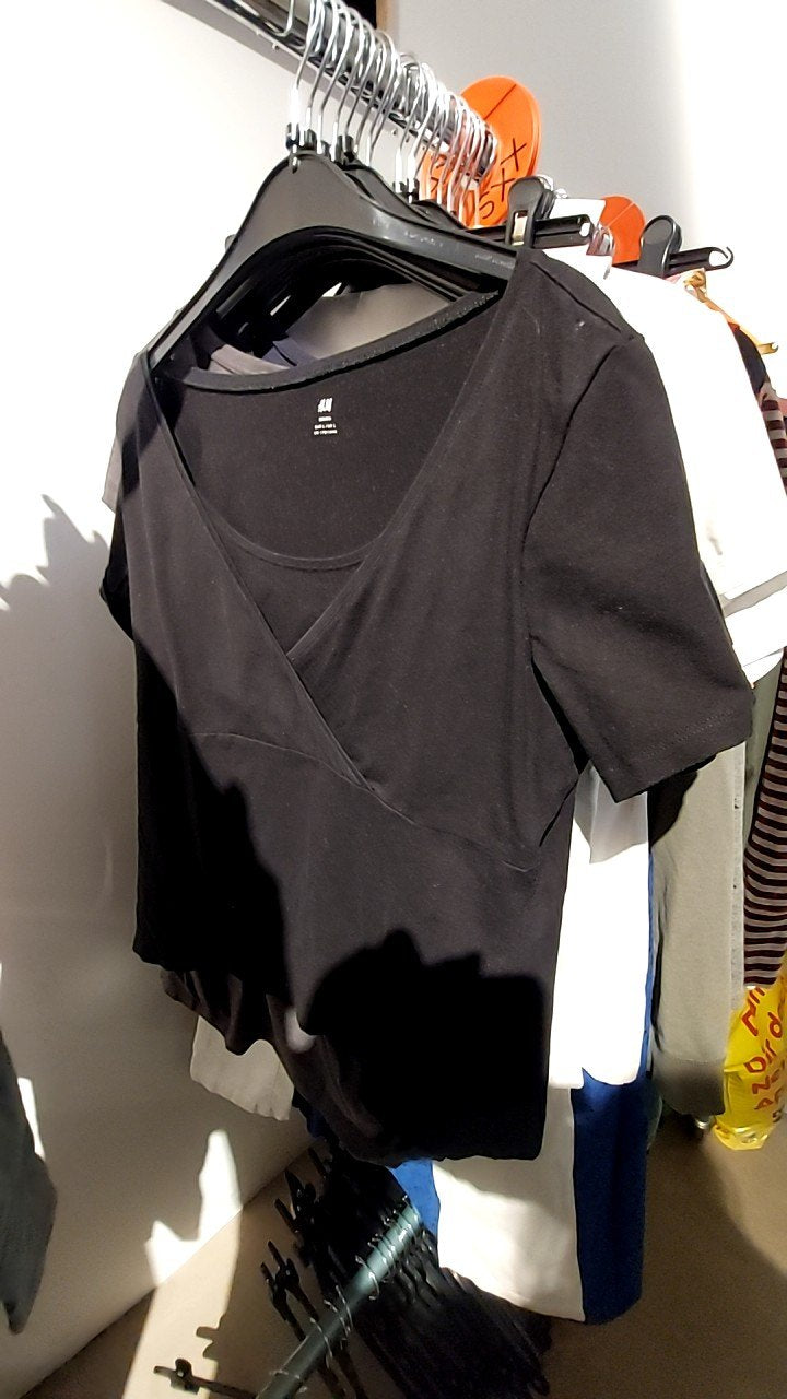 H&M Mama Umstandsmode Schwarz Gr.: L