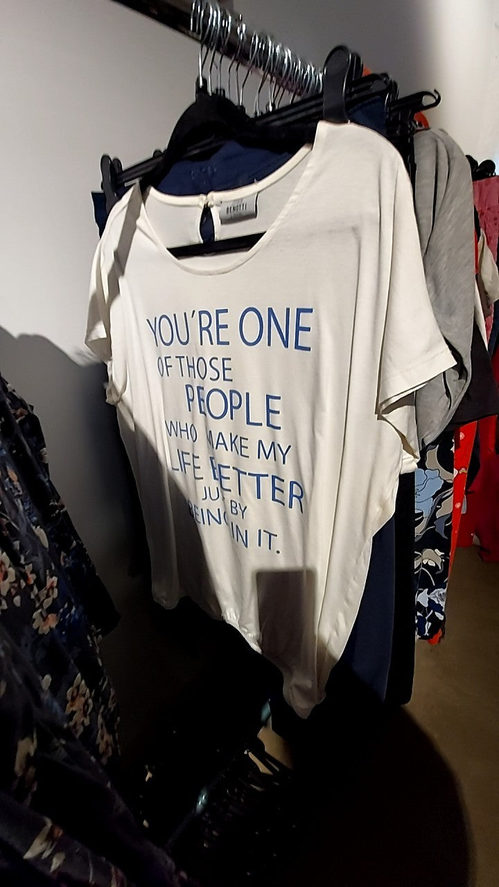 Gina Benotti T-Shirt Weiß Gr.: L