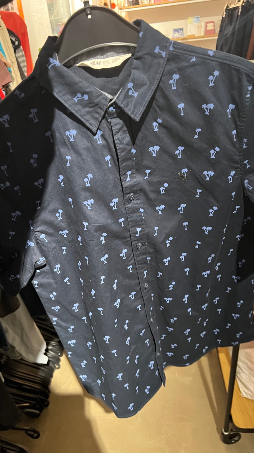 H&M Hemd Palm-Prints Gr.: 170