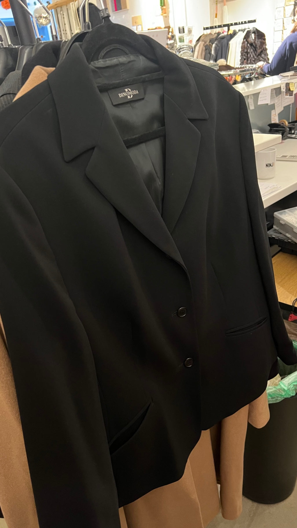 DINOMODA Blazer Schwarz Gr.: 46