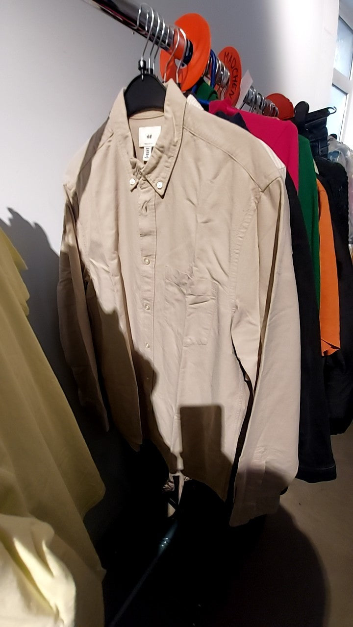 H&M Hemd Beige Gr.: M