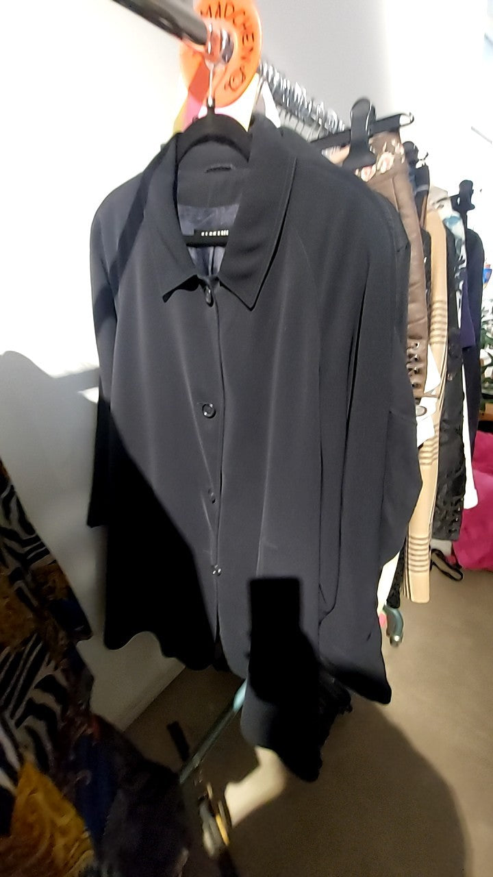 CASSANI Mantel Schwarz Gr.: XXL