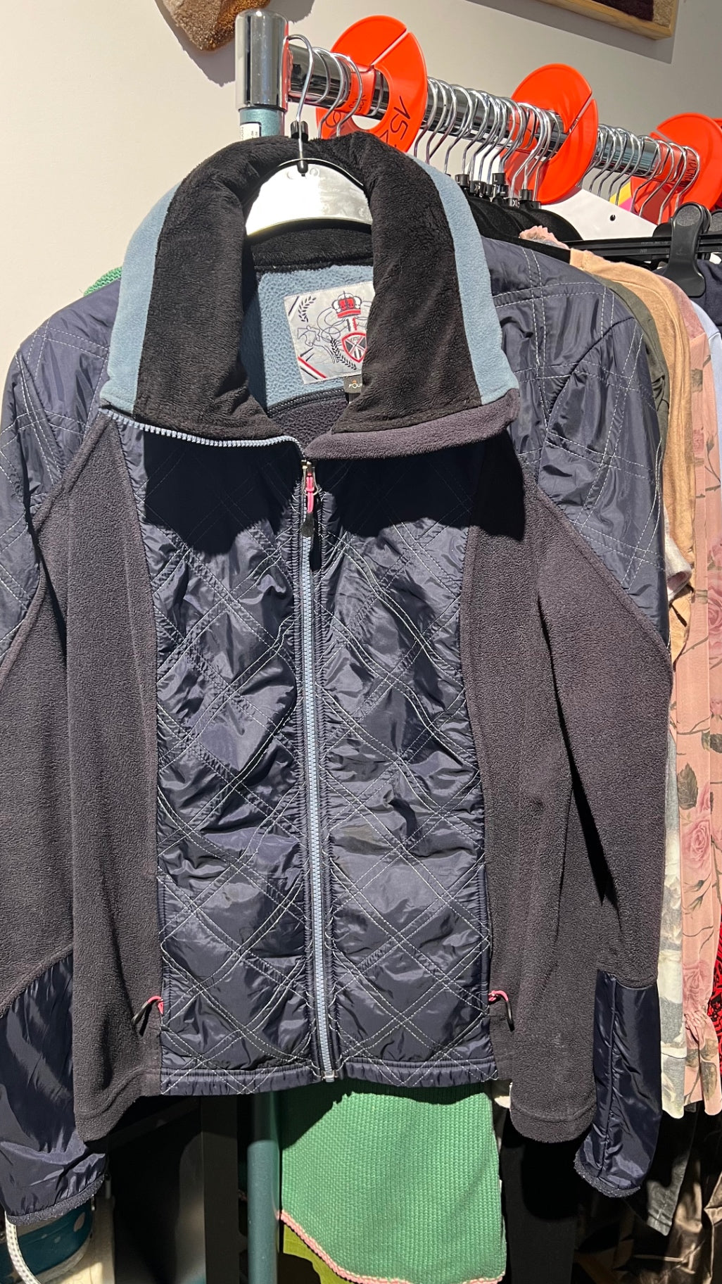 Fouganza Jacke Blau Schwarz Gr.: L