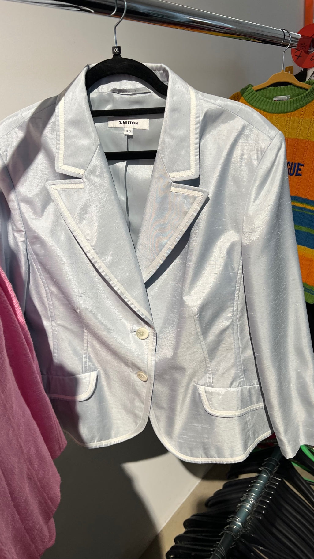 S. MILTON Blazer Weiß Gr.: XXL