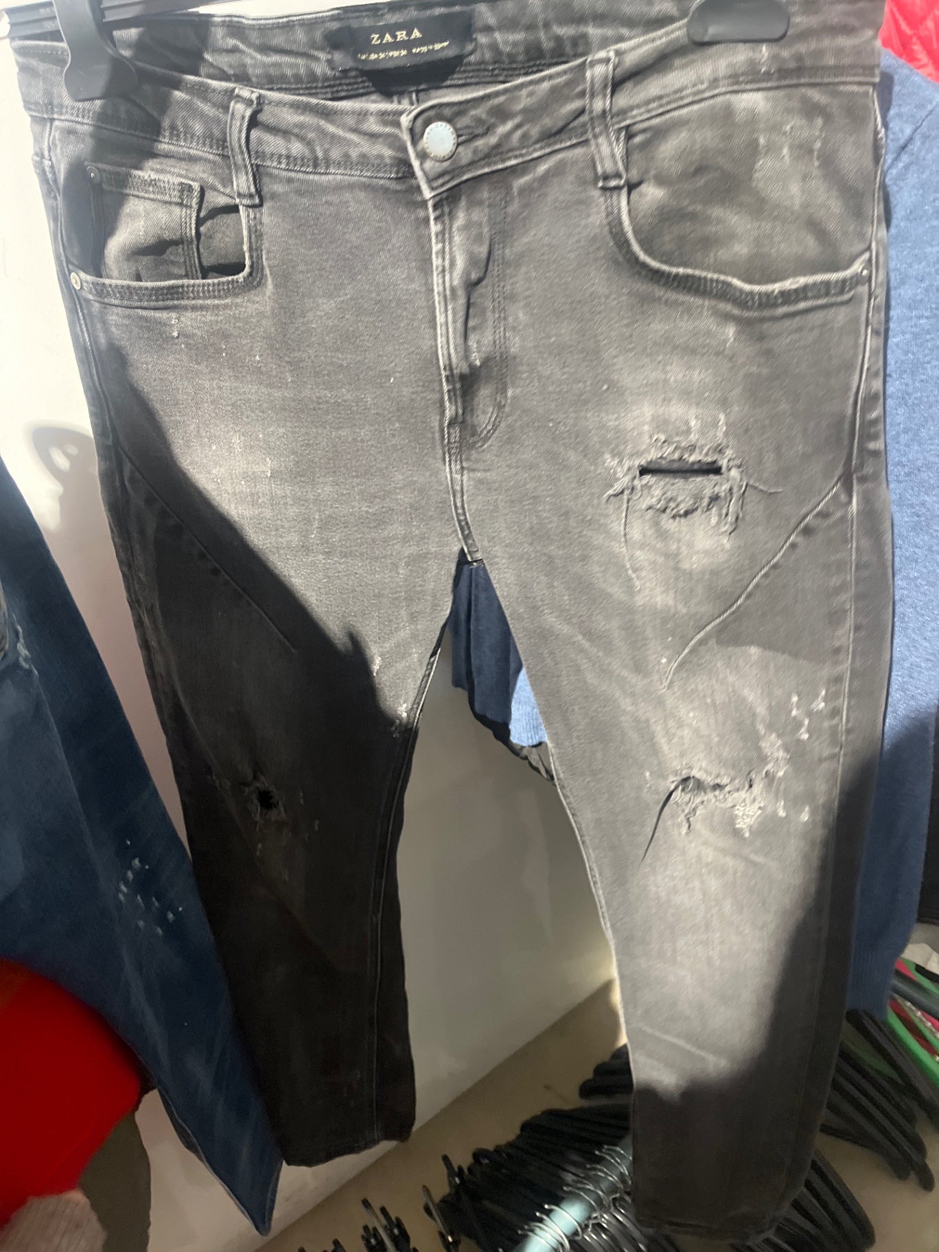 Zara Jeans Grau Gr.: 44