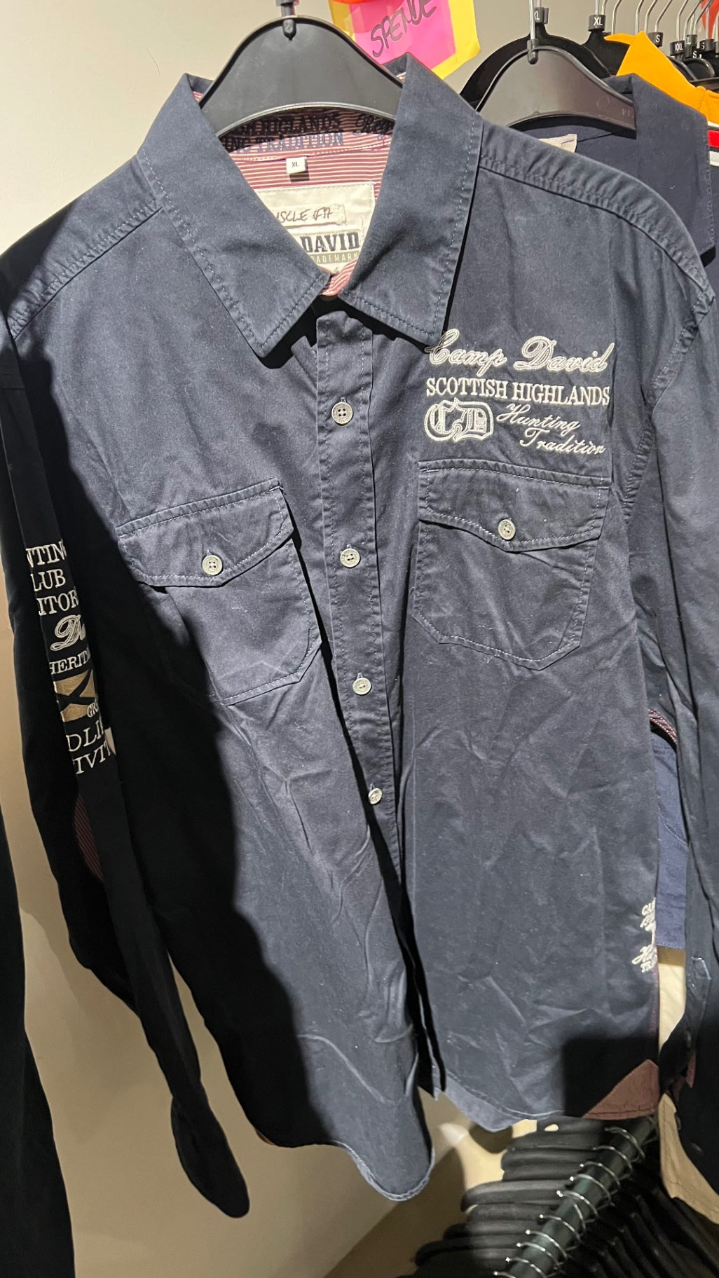 Camp David Hemd Blau Gr.: XL