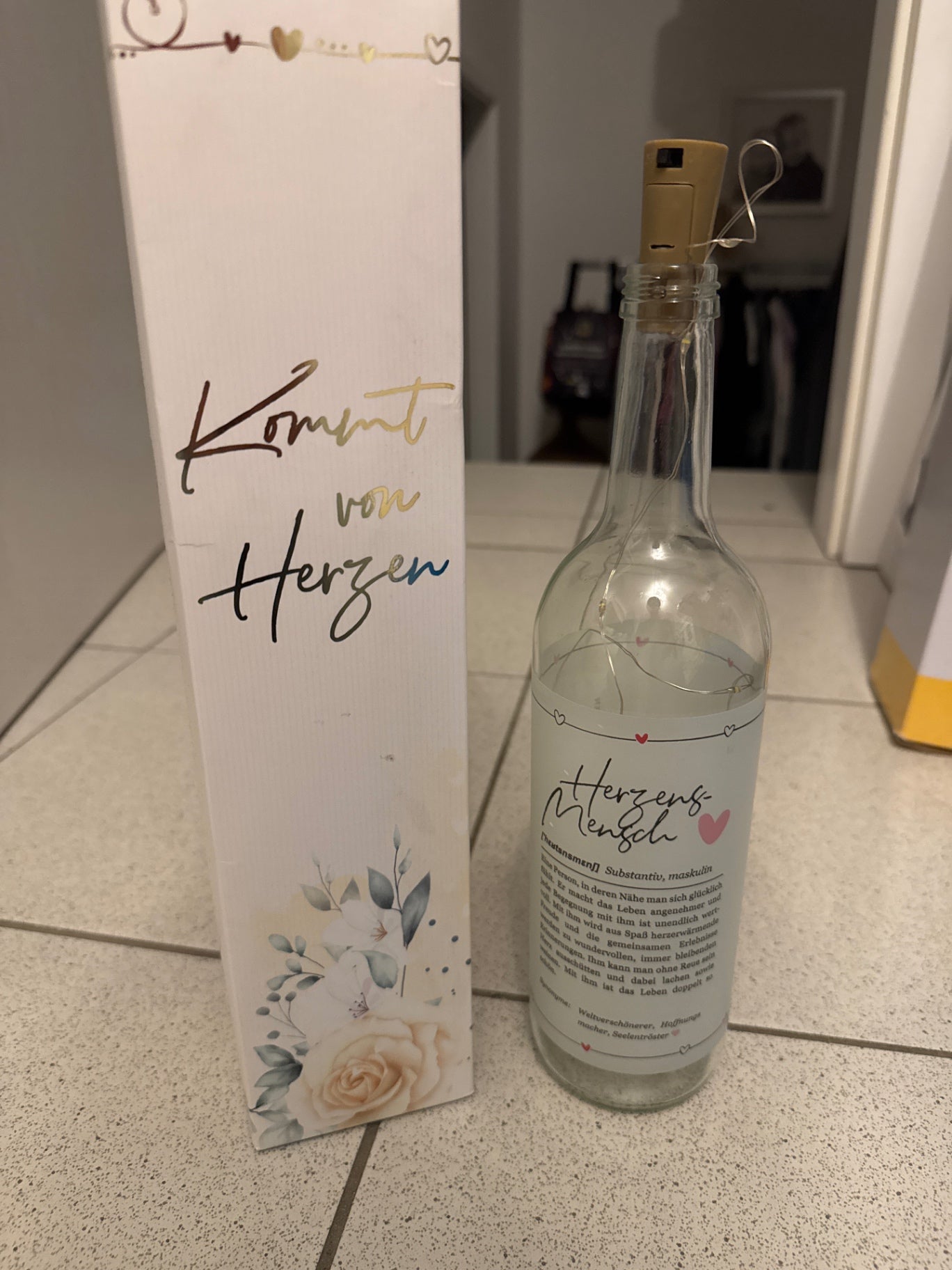 Himmelsflüsterer Flasche Herzensmensch Gr.: