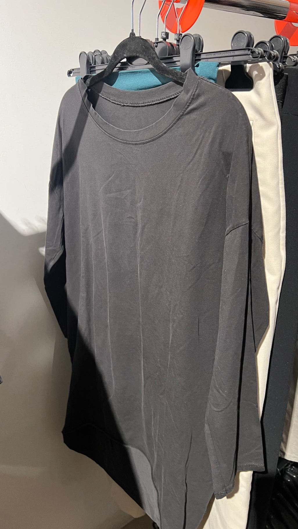 Oversized-Shirt Schwarz Gr.: XL