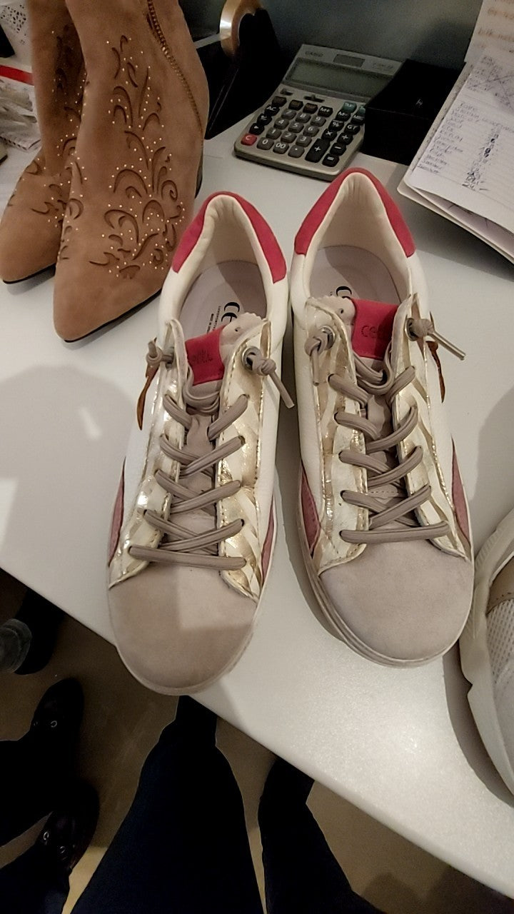 Cetti Schuhe Beige, Rosa, Weiß Gr.: 39