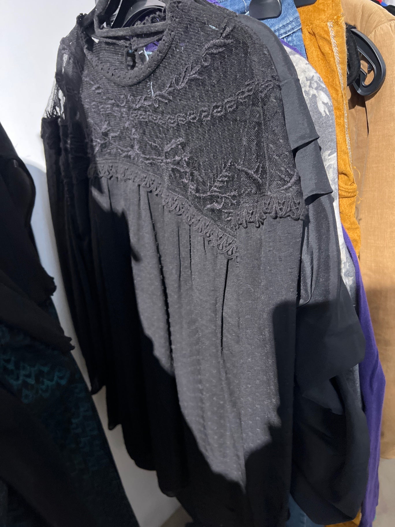 Zara Bluse Schwarz Gr.: M