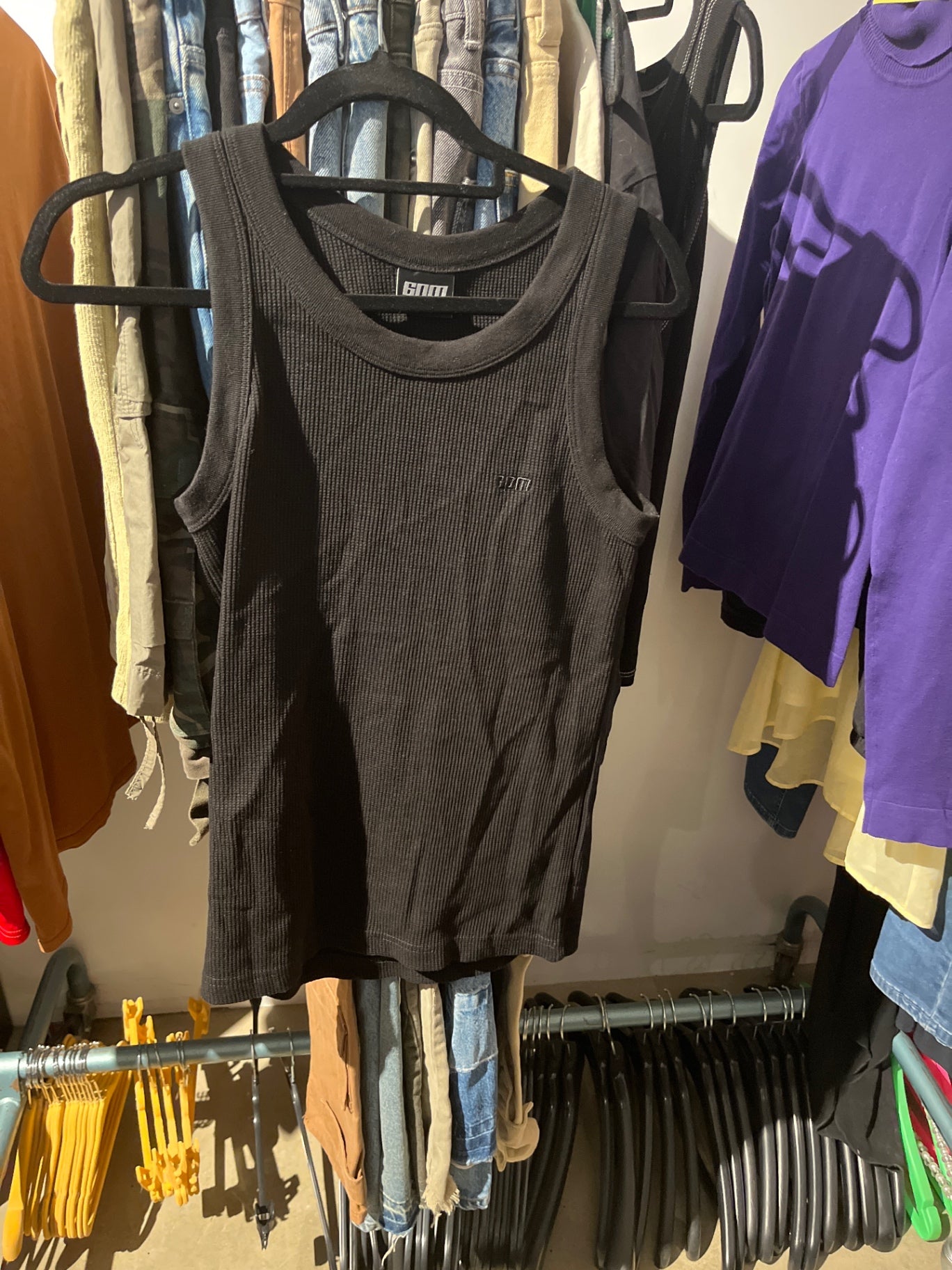 6 PM Top Schwarz Gr.: M