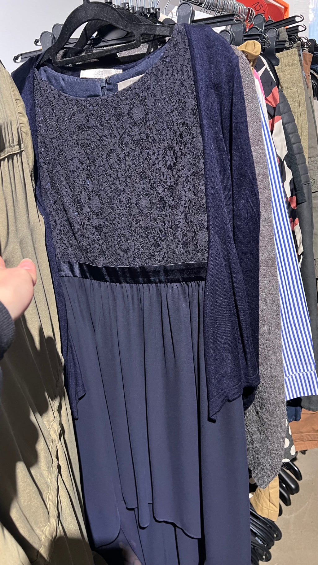 Jake's Kleid + Bolero Dunkelblau Gr.: M