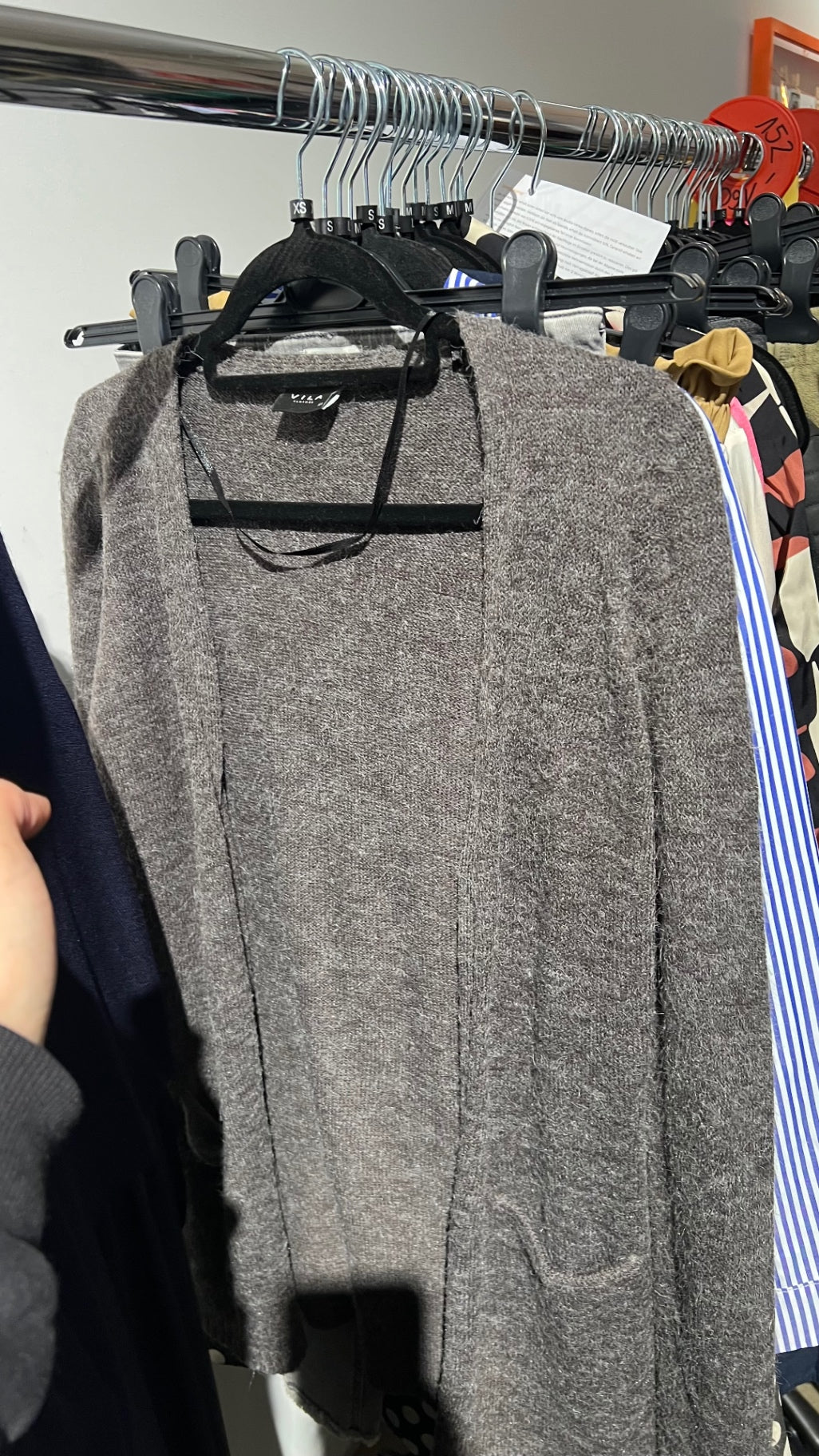 Vila Strickjacke Grau Gr.: XS