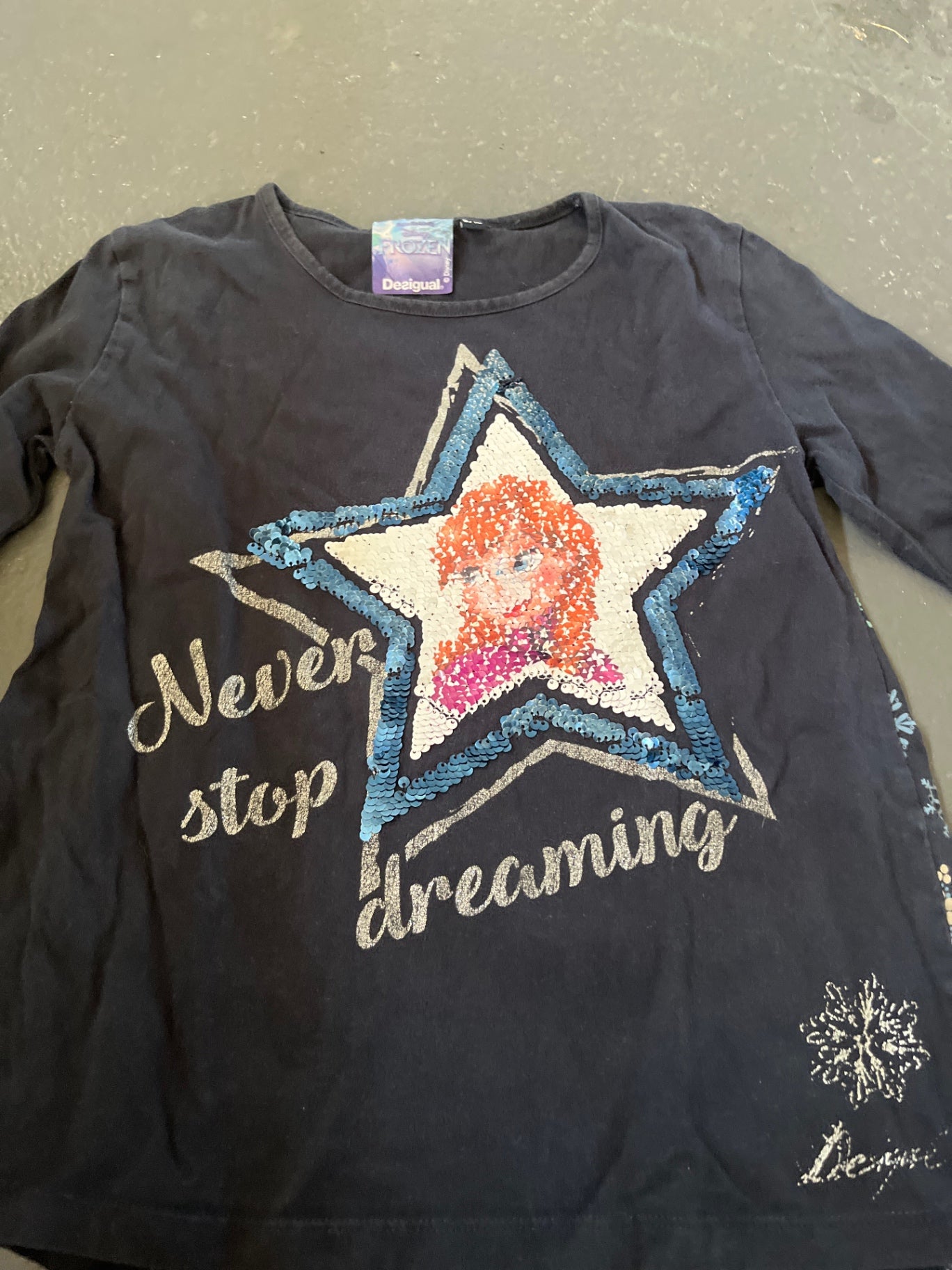 Desigual Langarmshirt Blau Elsa Gr.: