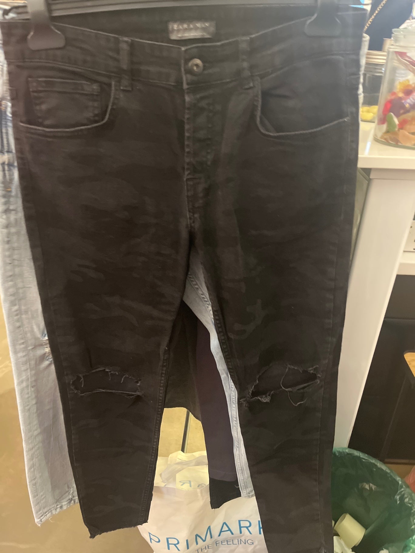 Zara Man Jeans Schwarz Gr.: S