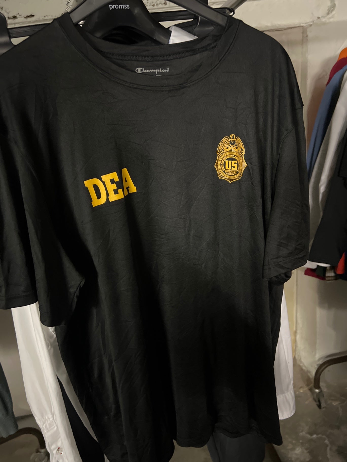 Champion T-Shirt Schwarz Gr.: XL