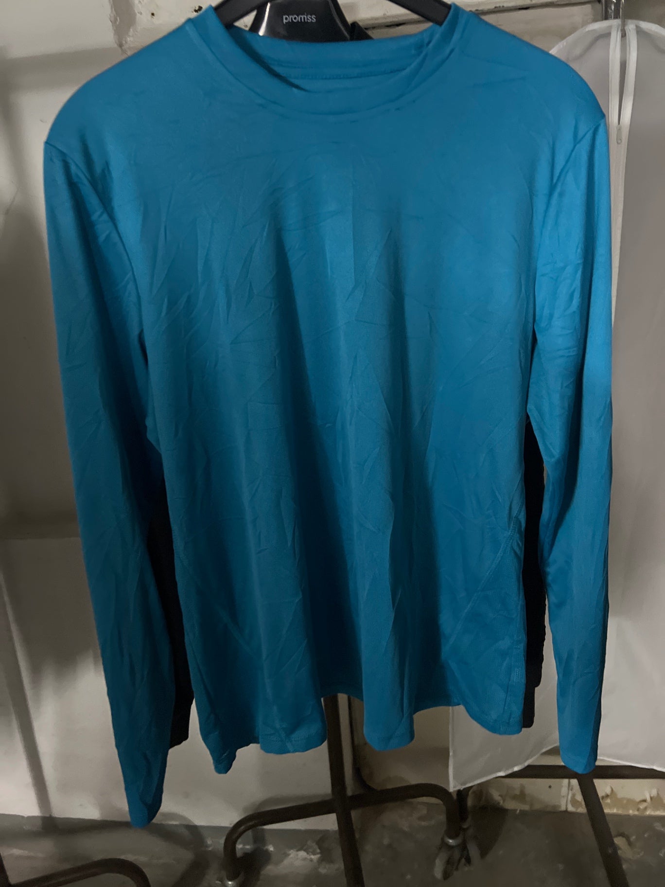 Champion Langarmshirt Blau Gr.: XL