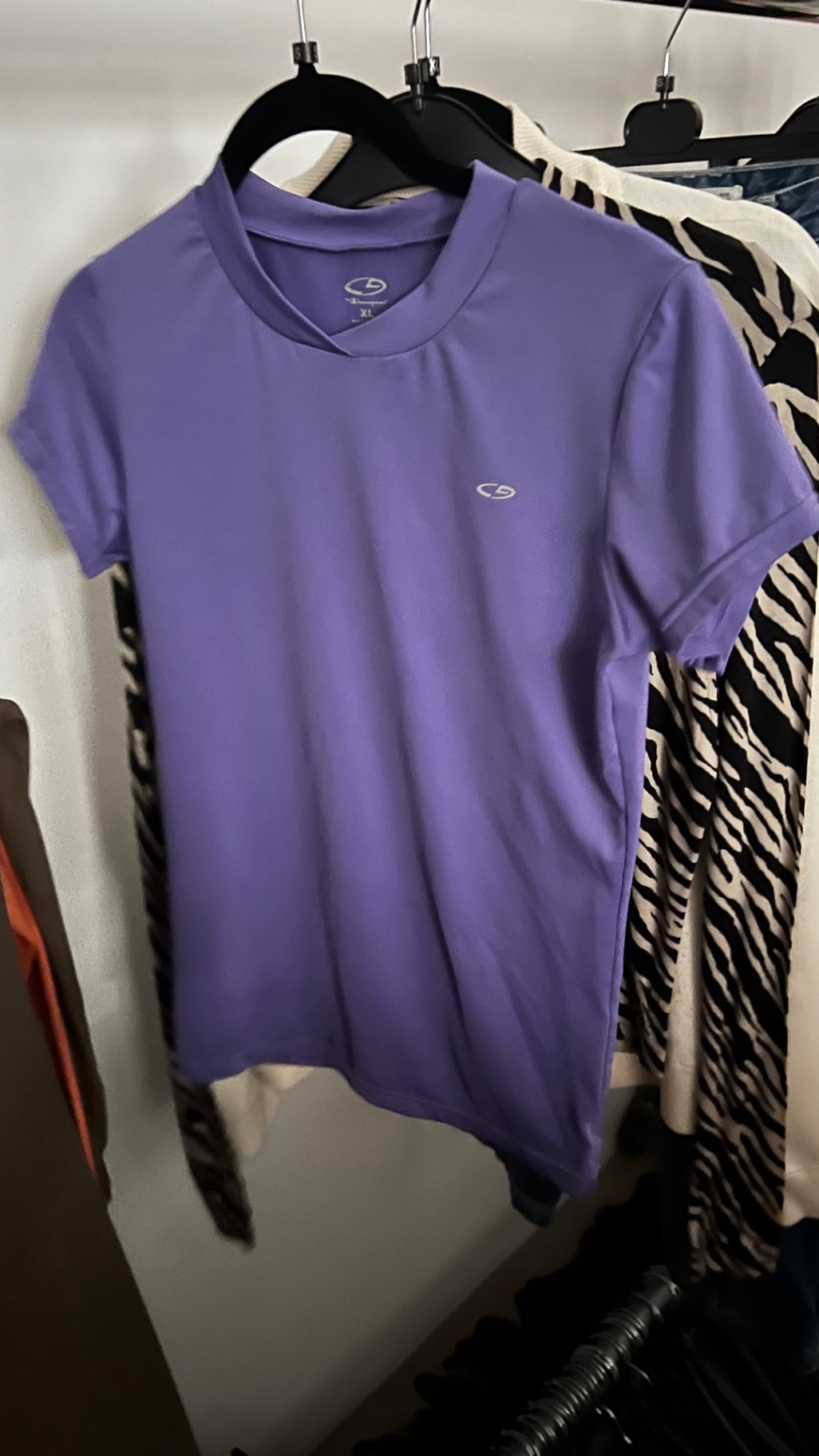 Champion T-Shirt Lila Gr.: S