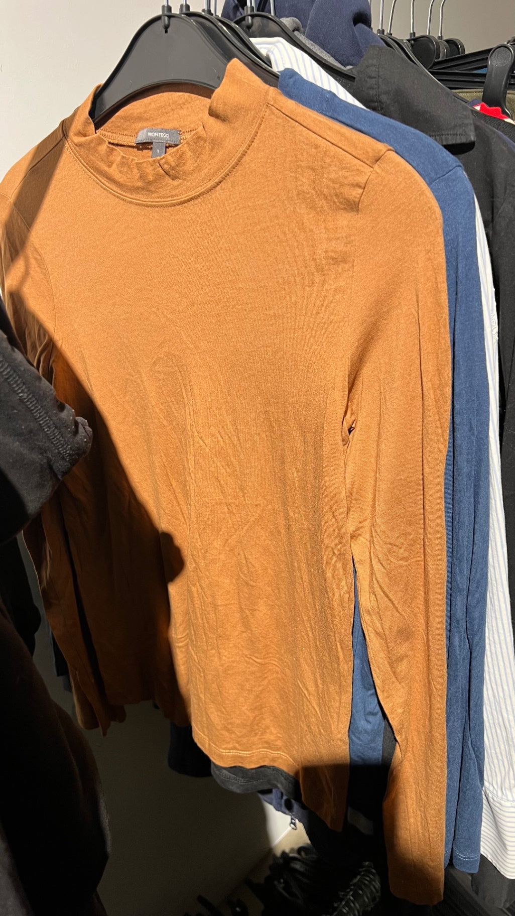 MONTEGO Langarmshirt Orange Gr.: S