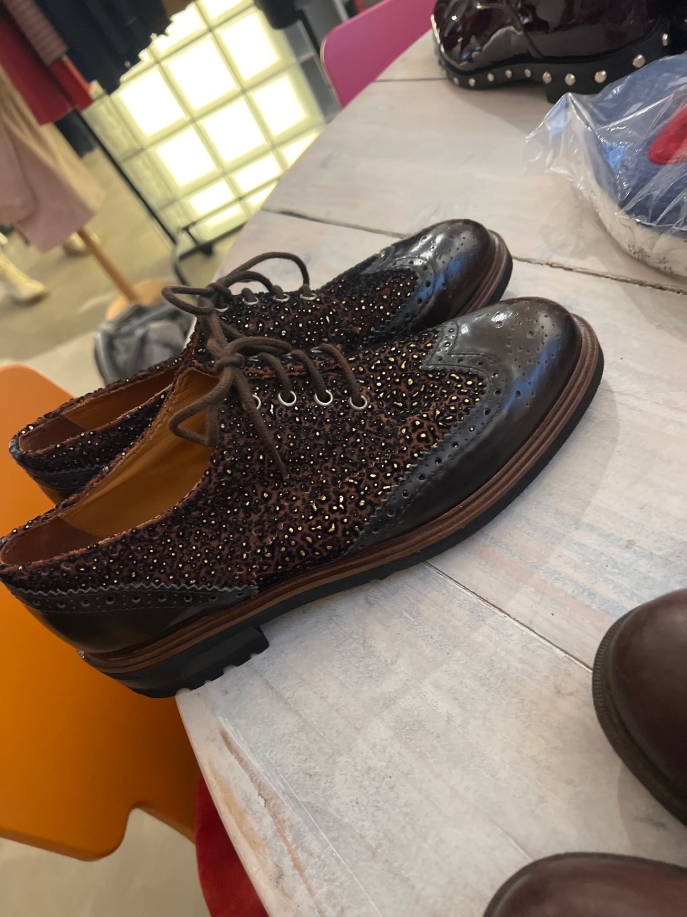 Mat 2.0 Schuhe Braun/Schwarz/Gold Gr.: 41