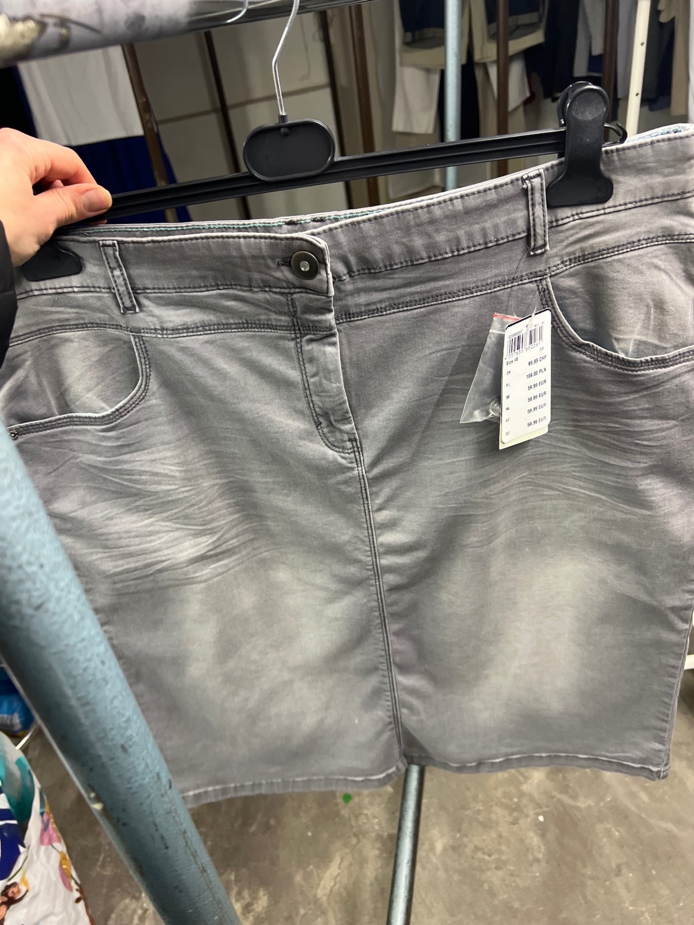 Bonita Jeansrock Grau Gr.: 48