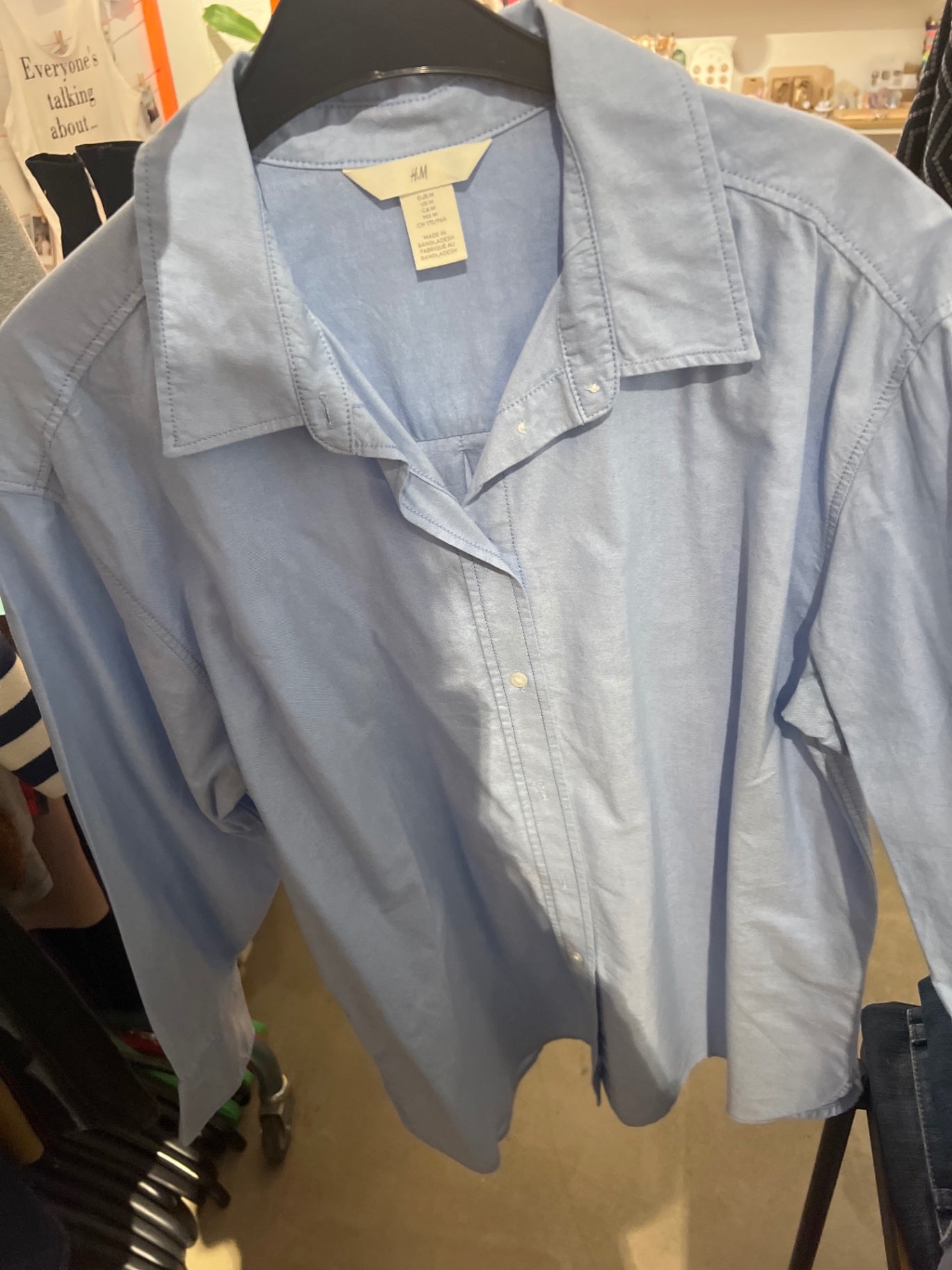 H&M Hemd Hellblau Gr.: M