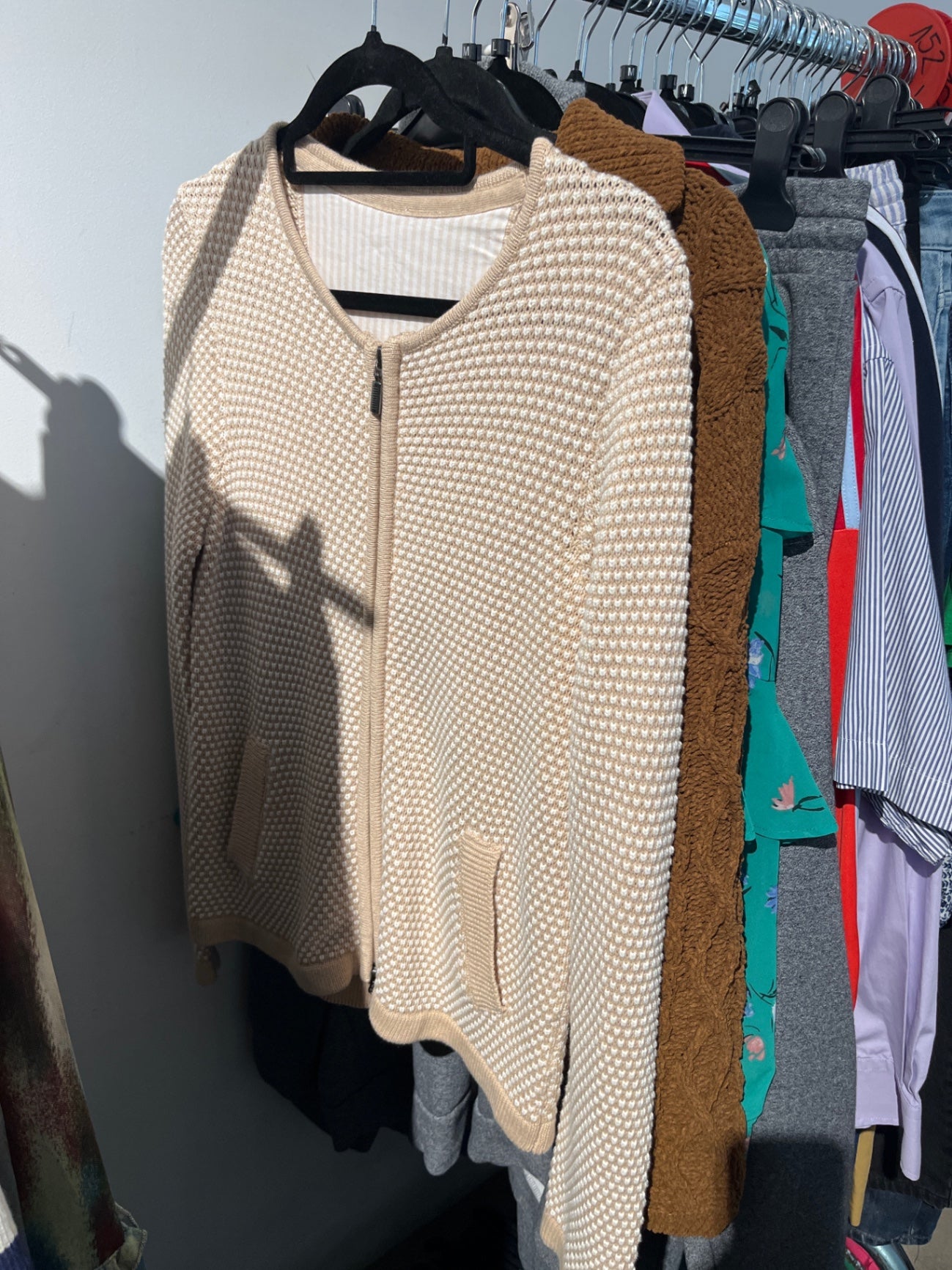 Strickjacke Beige Gr.: L