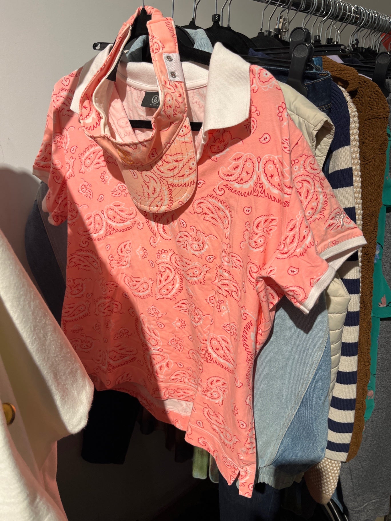 Bogner Poloshirt Rosa weiß Gr.: L