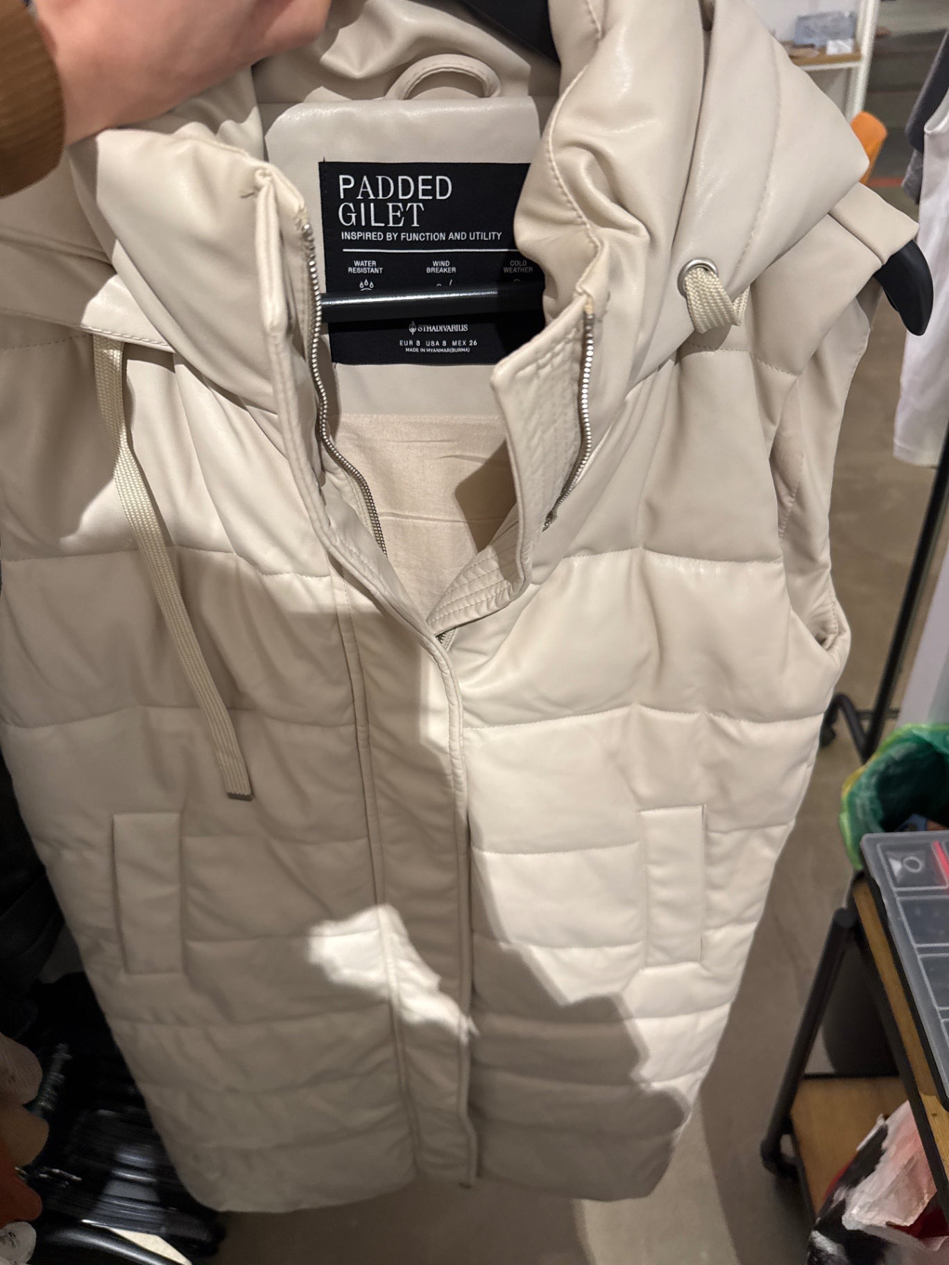 Stradivarius Weste Beige Gr.: S