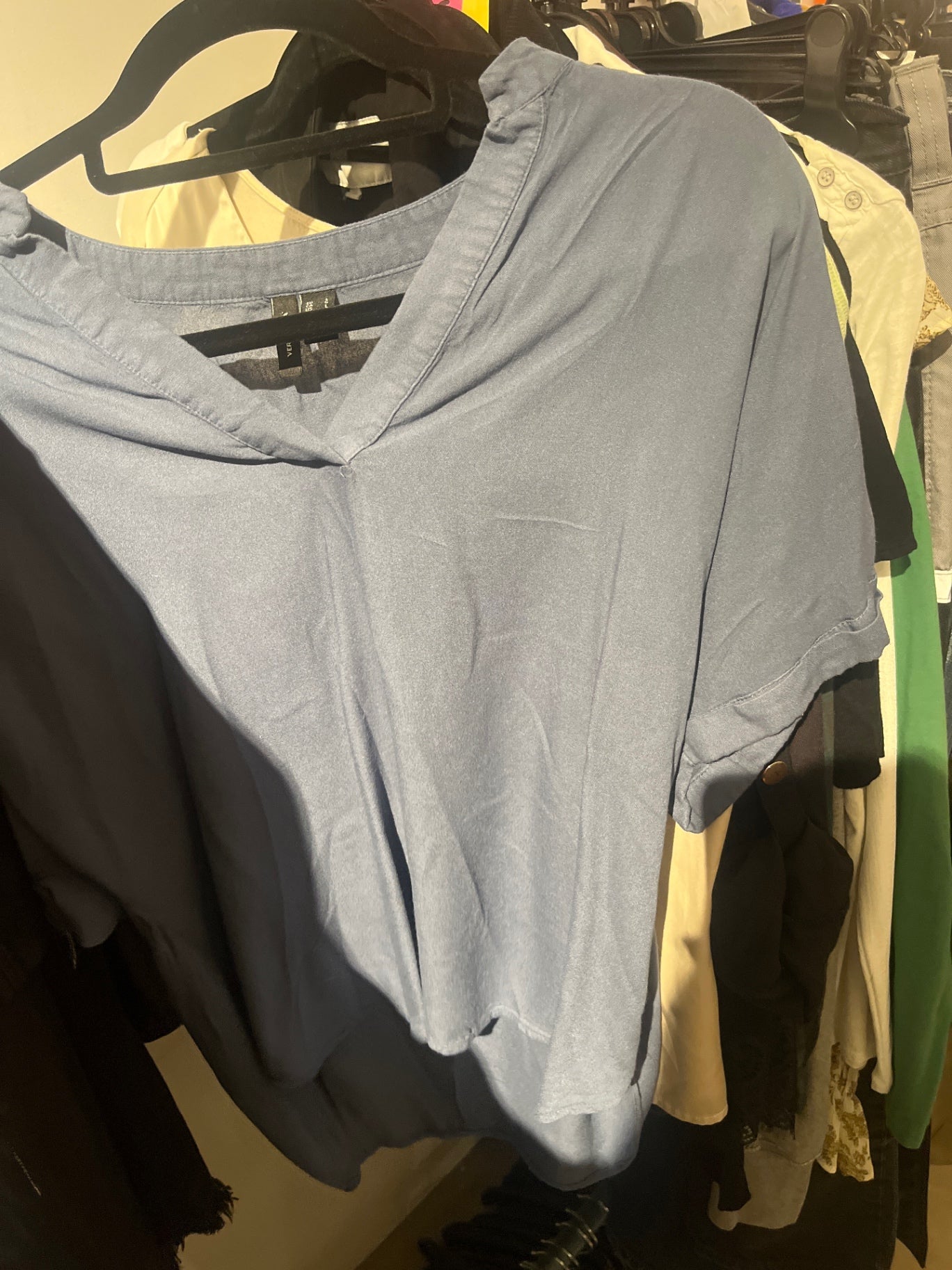 VERO MODA Shirt Grau blau Gr.: L