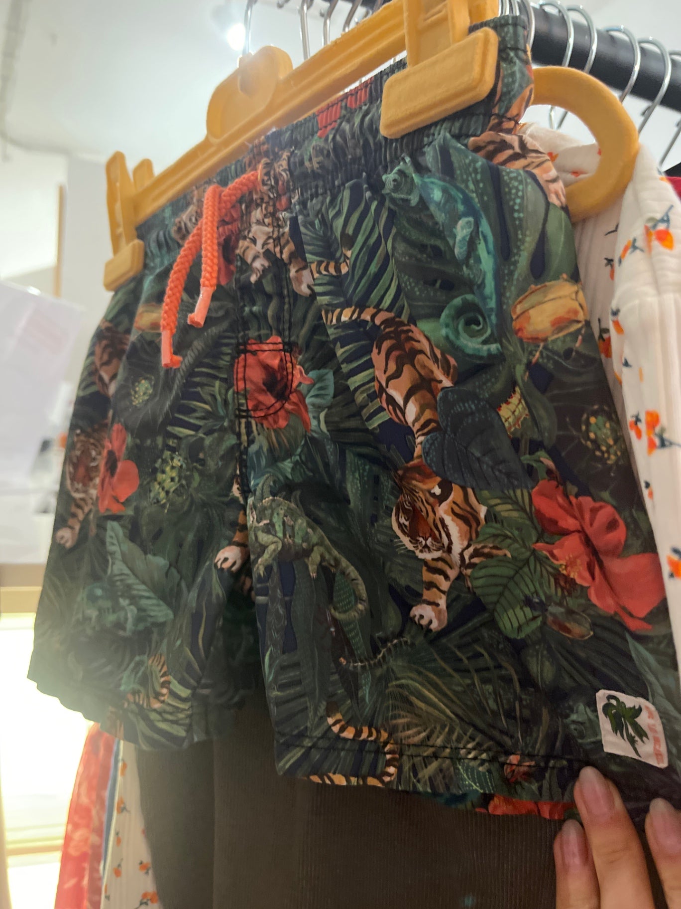 H&M Badehose Grün Tiger Gr.: 98/104
