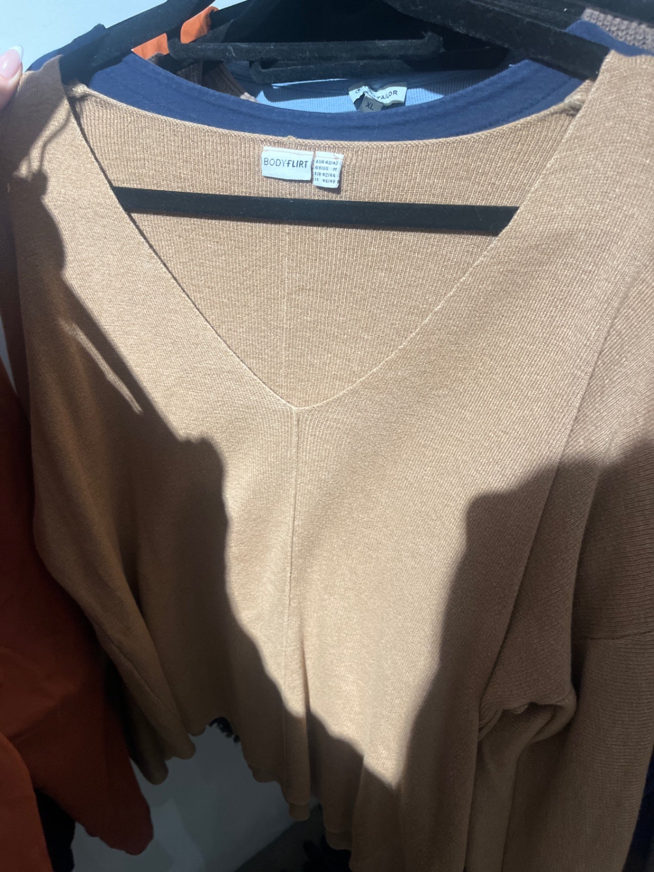 BODYFLIRT Sweatshirt Beige Gr.: L