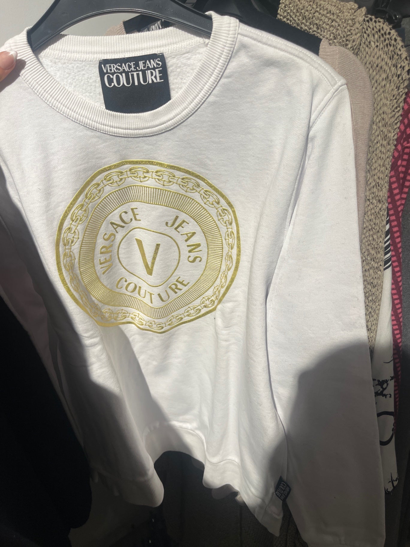 Versace Jeans Couture Sweatshirt Weiß Gr.: XL