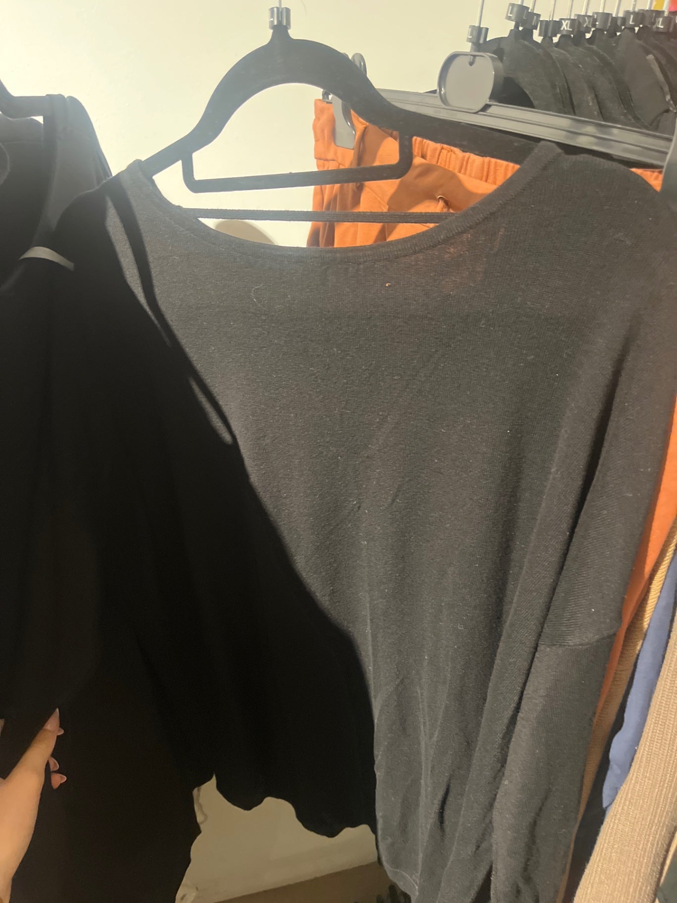 Bodyflirt Langarmshirt Schwarz Gr.: XL