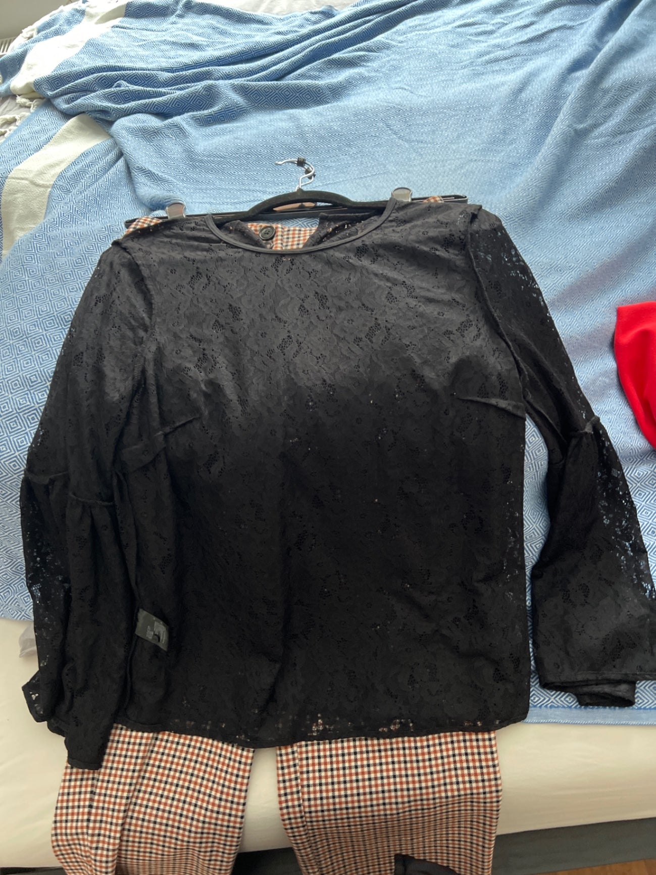 Lindex Bluse Schwarz Gr.: M