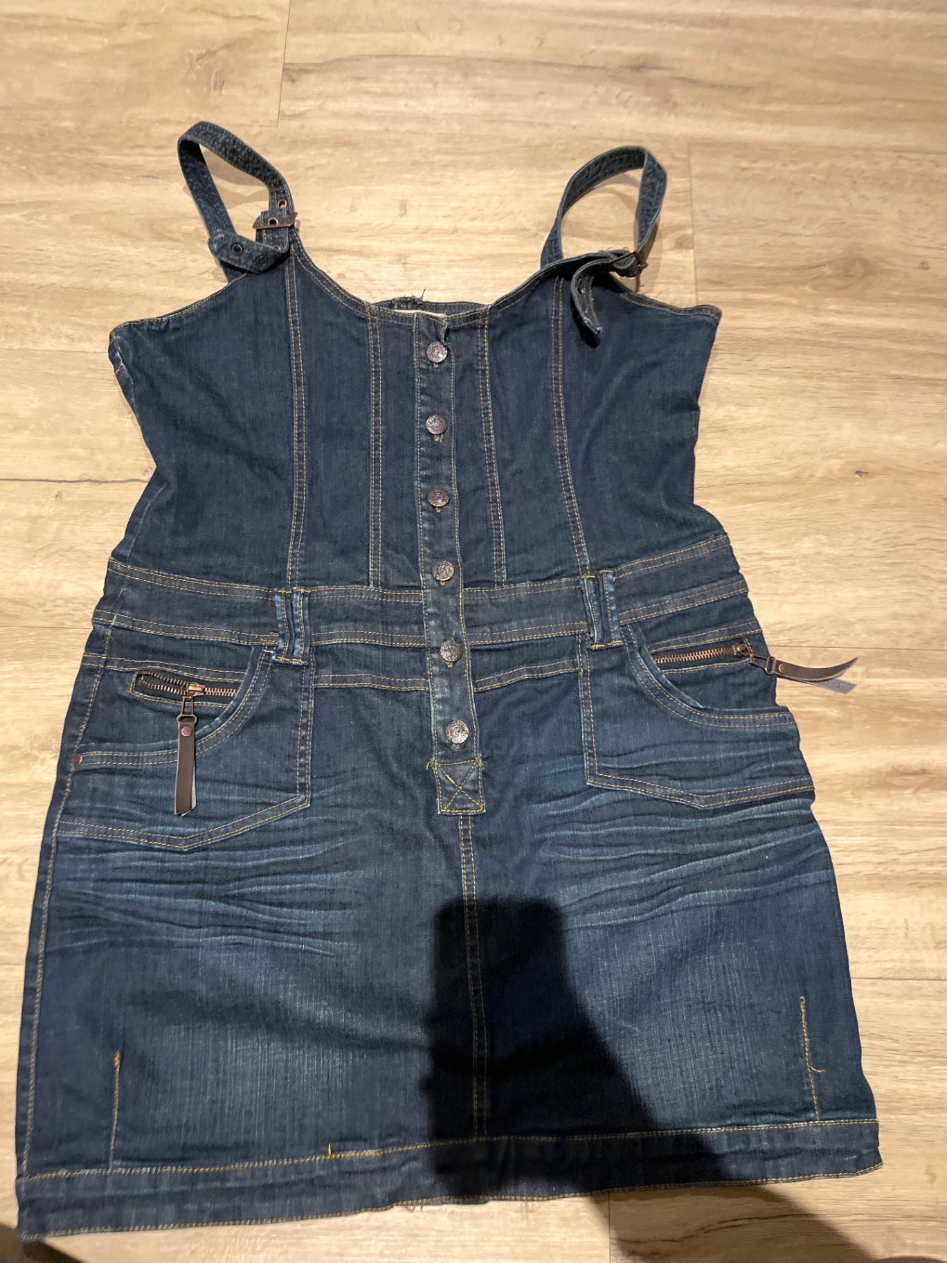 Miss Etam Latzkleid Blau Gr.: L